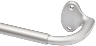 Amazon Basics Room Darkening Curtain Rod - 88" to 120", Nickel