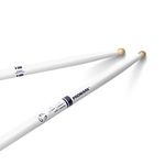 ProMark Drum Sticks - Scott Johnson Drumsticks - Drum Sticks Set - Wood Tip - Painted White Hickory Drumsticks - Consistent Weight and Pitch - 1 Pair