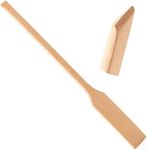 IBLAY Extra Long Wooden Spatula - Beech Wood Stirring Paddle Spoon for Cooking, Mixing, Brewing in Big Stock Pots - Long-Handled Flat Stir Paddles (spatula_32inch)