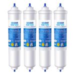 GOLDEN ICEPURE Refrigerator Water Filter Replacement for Samsung DA29-10105J, DA29-10105J HAFEX/EXP, DA99-02131B, WSF-100, EF9603, LG Inline Refrigerator, 4 Pieces.