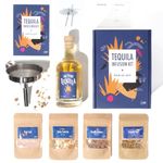 Tequila Infusion Kit by Craftly | Plant-Based Infusions for Homemade Cocktails | Tequila Gift Set | Gift for Friend, Partner | Valentine Gifts for Men & Women | Spices & Bottle