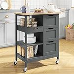 YITAHOME Small Solid Wood Top Kitch