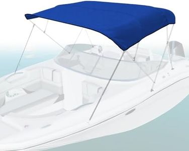 Seal Skin Covers Marine-Grade Waterproof Bimini Top Replacement Cover, 3 Bow / 4 Bow Canvas Sun Shade for Boat Canopy, UV & Fade Resistant (No Frame)