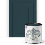 ALL-IN-ONE Paint, Mediterranean (Blue Teal), 32 Fl Oz Quart. Durable cabinet and furniture paint. Built in primer and top coat, no sanding needed.