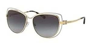 Michael Kors Women's Audrina I 112011 58 Sunglasses, Silver/Gold/Greygradient