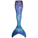 Fin Fun Limited Edition Wear-Resistant Mermaid Tail for Swimming, Kids and Adults, NO Monofin, for Girls and Boys, Ice Dragon, Adult L