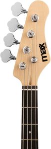 MAX Full-Size Bass Guitar Pack – White Electric Guitar Set