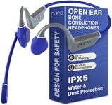 Puro Sound Labs PuroFlex Kids Bone Conduction Headphones – Bluetooth 5.3 Wireless, Volume Limited with Built-in Mic, Ideal for School, Running & Sports, IPX5 Waterproof Kids Open Ear Headphones, Blue