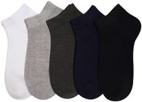 SERISIMPLE Women Viscose Bamboo Ankle Socks Low Cut Thin Sock Lightweight Pastal Color Soft Sock 5 Pairs (US, Alpha, Medium, Regular, Regular, Assorted6)