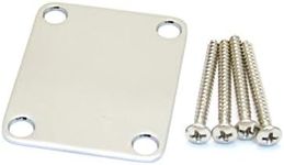 Fender 4-Bolt Vintage-Style Neck Plate Plain - Chrome