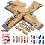 Mini Skateboards for Kids Finger Toy Skateboards Finger Skateboard Ramp Set Mini Finger Skateboards Finger Skate Boarding Kids Finger Training Props Finger Skateboards Fingerboard Gift for Kids