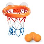 KIDOOLA Baby Bath Basketball Hoop Toy - Interactive Bathtub Basketball Set with 3 Balls Included with Strong Suction Cups -Fun Toddler Toy for Boys & Girls