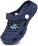 Nedaan Kids Garden Clogs Boys Girls Slides Sandals Toddler Non Slip Water Shoes Darkblue