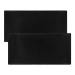 2 Pack Heavy-Duty Bar Mat Pad PVC Rubber Dish Drying Spill Matting for KTV Bar Glass Home (L:24"x 12")