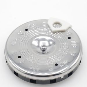 CashBeat Silver C-C Pitch Pipe - 13 Tones Note Selector, Ideal for Guitar, Pipa, Violin, Ukulele - Perfect Tuning Made Easy