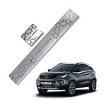 Galio Gfx Car Door Sill Guard - Stainless Steel, Protects Painted Edges From Scuffs Or Scratches Compatible With Nexon Set Of 4Pcs (After-Market) Model - 2017