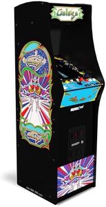 ARCADE1UP Galaga Deluxe Arcade Machine, Built for Your Home, 5 Foot Tall Stand-Up Cabinet with 14 Classic Games, 17 Inch BOE Screen, Black