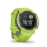 Garmin Instinct 2 Waterproof GPS Smartwatch, Sports Features, Pulse Oximetry, Sleep Score and Smartphone Notifications, Lime Green (Renewed)