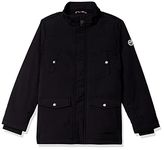 U.S. POLO ASSN. Boy's A-Line Coat (UKJCK0021_Black_ES)