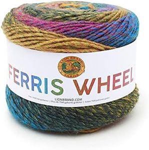 Lion Brand Yarn Ferris Wheel Yarn, Multicolor Yarn for Knitting, Crocheting, and Crafts, 1-Pack, Summer Day