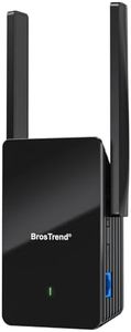 BrosTrend AX1500 WiFi 6 Extender, Dual Band WiFi Extender w/Gigabit Ethernet Port, Wireless WiFi Booster Coverage Up to 185㎡ & 40 Devices, Wi-Fi Range Extender Easy Setup, Works with Any WiFi Routers