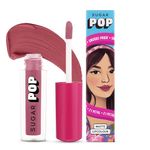 SUGAR POP Matte Lipcolour - 21 Petal (Dusty Pink) – 1.6 ml - Lasts Up to 8 hours l Pink Lipstick for Women l Non-Drying, Smudge Proof, Long Lasting