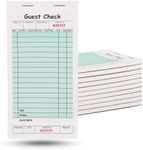 BOGO 10-Pack of 50 Page Guest Checks for Professional Restaurants | Guest Checks Books for Servers | Server Note Pads | Guest Checks Pads - 7" x 3.6"