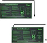 iPower 10" x 20" Waterproof Durable Seedling Heat Mat Warm Hydroponic Plant for Indoor Gardening Germination Starting, 2 Pack