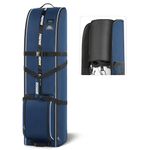 Findway Golf Travel Bag with Wheels, Waterproof, 900D Heavy-Duty Oxford, Premium Padded Flight Case with Removable Pad for Airline Club Protection