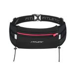 Fitletic Running Belt | Patented No Bounce Pouch for Ironman, Triathlon, Marathon, Trail, 5K, 10K, Endurance, Cycling | N06 “Ultimate I” Race Belt, Pink & Black, One Size Fits All