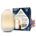 Glade Essential Oil Diffuser Holder & Refill, Cool Mist Aromatherapy Diffuser & Air Freshener for Home, Moment of Zen with Lavender & Sandalwood Scent, 17.4ml