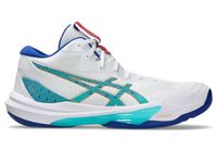 ASICS Mens Sky Elite FF MT 3 White/Asics Blue Indoor Court Shoes - 8 UK (1051A094.960)