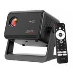 E Gate Duster 5X Pro | 100% Apps Certified Netflix, Prime | 100% Dust Proof | Fully Automatic Native 1080p Projector | Android 13 + Live TV | Voice-BT Remote, ScreenFree, 500 ISO, HDMI-ARC-WiFi6 EGATE