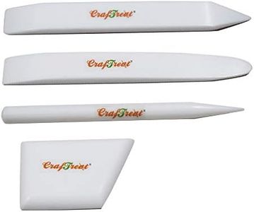 CrafTreat Carpetas de hueso de teflón para hacer tarjetas, grandes, cuadradas, elevadoras y pulidoras, herramienta de carpeta de hueso de teflón para puntuar pliegues, encuadernación de libros de