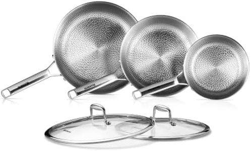 Titanium frying pan for cooking,8/10/12-Inch with Lid Bread Baking pan