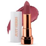 Just Herbs Matte Lipstick, Hydrating Nourishing and Liquid Waterproof Long Stay Relaxed Matte Bullet Lipsticks for Women 4.2 gm (Dirty Rose)