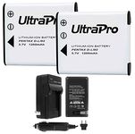 D-LI92 Battery 2-Pack Bundle with Rapid Travel Charger and UltraPro Accessory Kit for Select Pentax Cameras Including Optio I-10, WG-1, WG-2, WG-3, WG-10 and Others