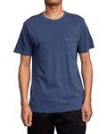 RVCA Men's PTC Dye Short Sleeve Premium Shirt T S/S Pigment Pocket Tee/Moody Blue, XXL