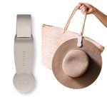 KLIPSTA Hat Clip - Magnetic Holder for Sun Hat, Baseball Cap, Golf Hat, or any Hat. Attach to Travel Backpack, Beach Bag, Purse, Tote Bag or School bag. Hands Free Bag Accessories (Stone)