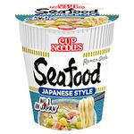 NISSIN Cup Noodles Kaisen Seafood Flavoured Instant Noodles, 75 g Pot (Pack of 8)