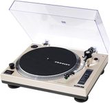 Crosley C100BT-CP Belt-Drive Bluetooth Turntable Record Player with Adjustable Counterweight, Champagne