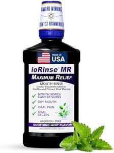 ioRinse MR: The Most Dentist & Oncologist-Recommended Oral Ulcer Rinse of its Kind. Maximum Relief of Oral Mucositis, Mouth Sores, Dry Mouth, Canker Sores, Mouth Irritation & Cancer patients, Mint 1 L