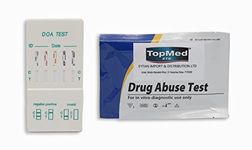 TOPMED Drugs in Urine Test kit - Marijuana/Hashish (THC), COC, MOP, MDMA, BZO Test, Urine Dip Drug Testing (5 Count (Pack of 5))