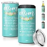 SANDJEST 4-in-1 Mom Tumbler Ugly Ch