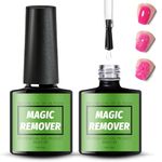 2 packs Gel Acrylic Nail Polish Remover, Magic Gel Remover, Peel Off In 3-5 Minutes, Easily & Effective Remove Gel Polish (10ml)