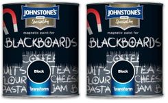 Johnstone's Speciality Magnetic Blackboard Paint - Black 250ml (Pack of 2)