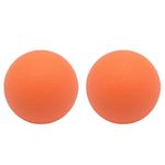 Hard Lacrosse Massage Ball Pack of 2. Firm Trigger Point Ball for Yoga Physical Therapy Myofascial Release Muscle Relaxer Acupoint Massage