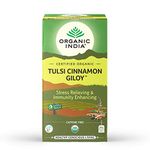 ORGANIC INDIA Tulsi Cinnamon Giloy 25 Tea Bags (Pack of 2)