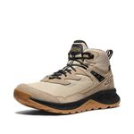 KEEN Men's Hightrail Mid Height Durable Lightweight Breathable Leather Waterproof Hiking Boots, Brindle/Oak Buff, 7