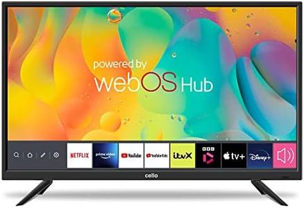 Cello 12 Volt 32 inch Traveller Smart TV Made in UK (2024) Ultrafast WebOS, Freeview Play, FreeSat, Bluetooth, Netflix, Prime Video, Apple TV, BBC. Small TV for Campervans, Motorhomes, HGVS.